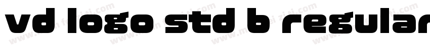 vd logo std b regular字体免费下载字体转换